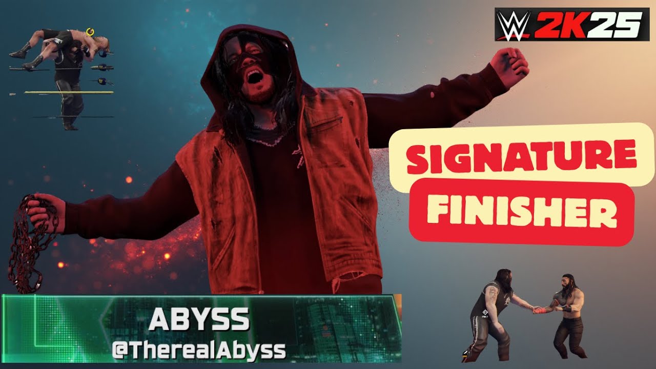 ABYSS : Signature & Finisher in WWE | All WWE superstars Signatures & Finishers | @gaming300-1