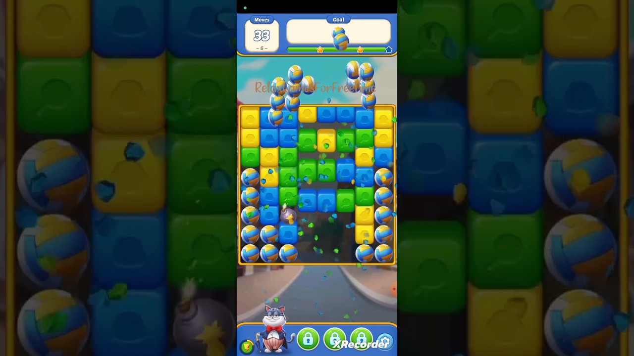 Cube Blast Journey: Toon & Toy -Level 6 gameplay cute block brick bubble pop color match puzzle game