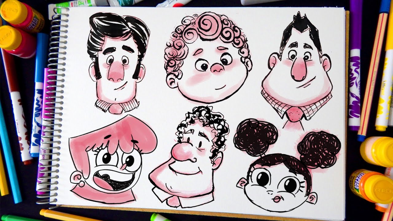 Como DESENHAR PERSONAGENS usando FORMAS GEOMÉTRICAS
