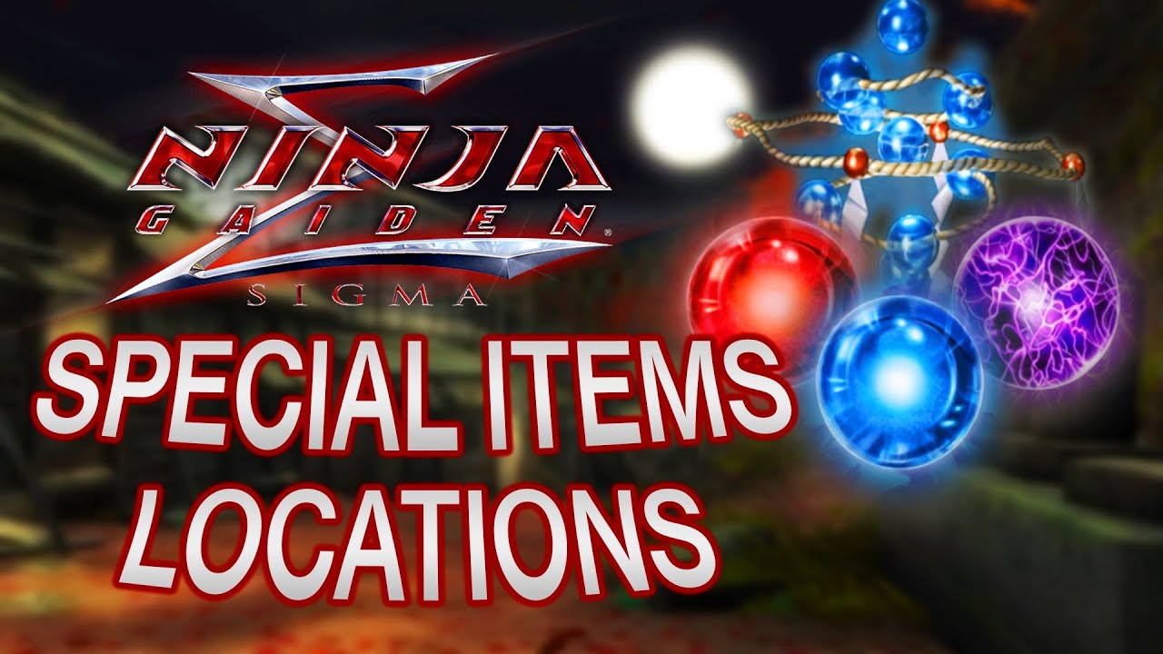 All Special Items Locations! - 【 NINJA GAIDEN SIGMA 】MASTERS COLLECTION (hero and normal mode)