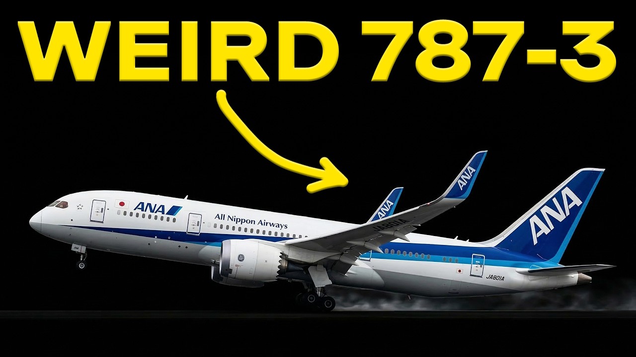 I've found a weird abandoned version B787-3 (it was a real project btw)