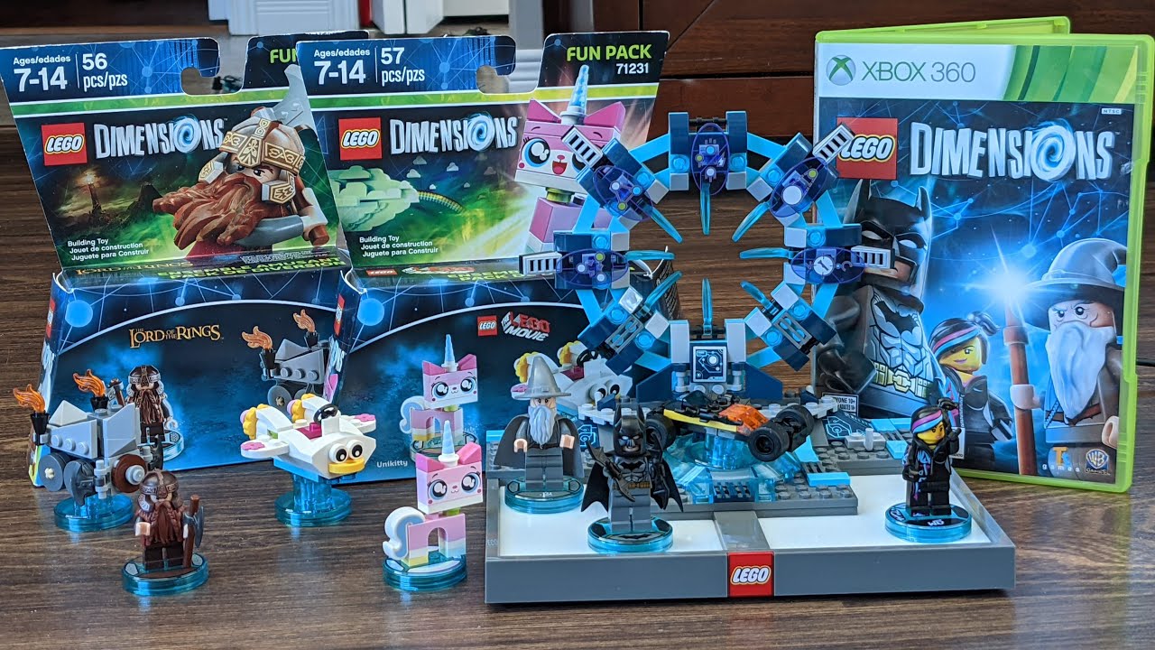 Lego Dimensions XBOX 360 - Starter pack, The Lord of the Rings and The Lego Movie Fun Pack