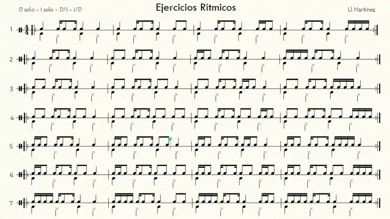 Ejercicio de lectura rítmica - 2A - SINCOPAS