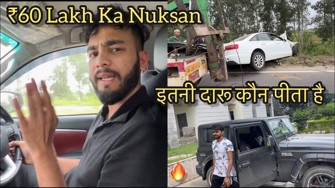 Itna Danger Accident🥵 *Himachal To Gurgaon* Trip Ends💔
