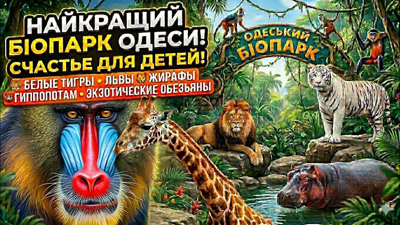 СУПЕР ДЕНЬ В ЖИЗНИ! Повели детей в лучший зоопарк Одессы