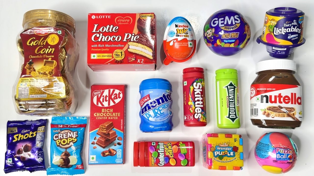 Lot’s Of Candies and Surprise Toy Candy || Kinder Joy with Chocolate Unboxing || ASMR