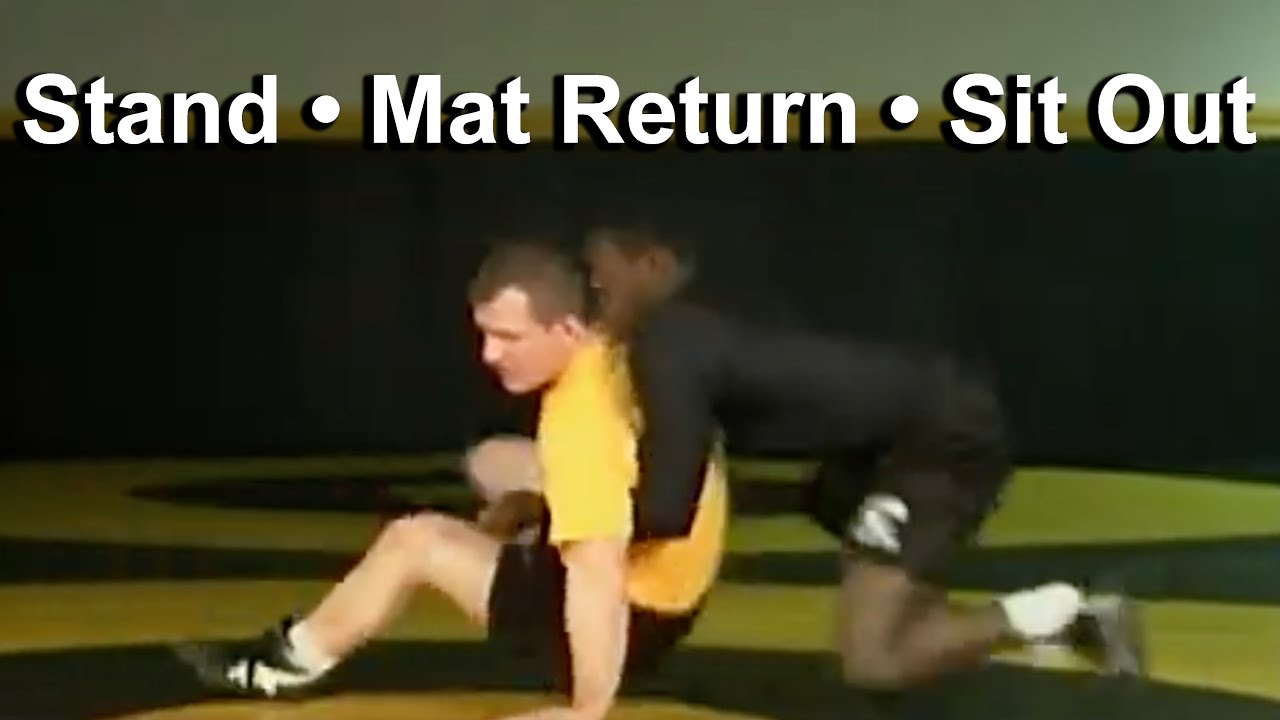 Stand Up Mat Return Sit Out - Cary Kolat Wrestling Moves