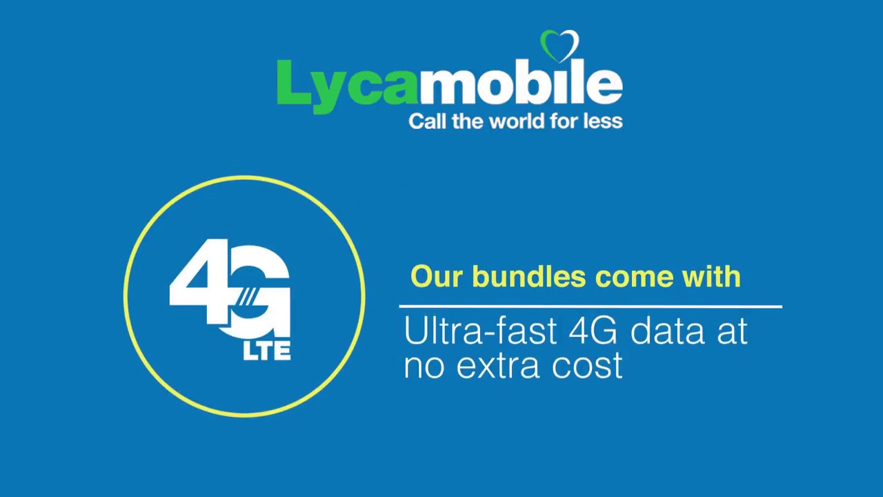 Lycamobile Ultra fast 4g data at no extra cost