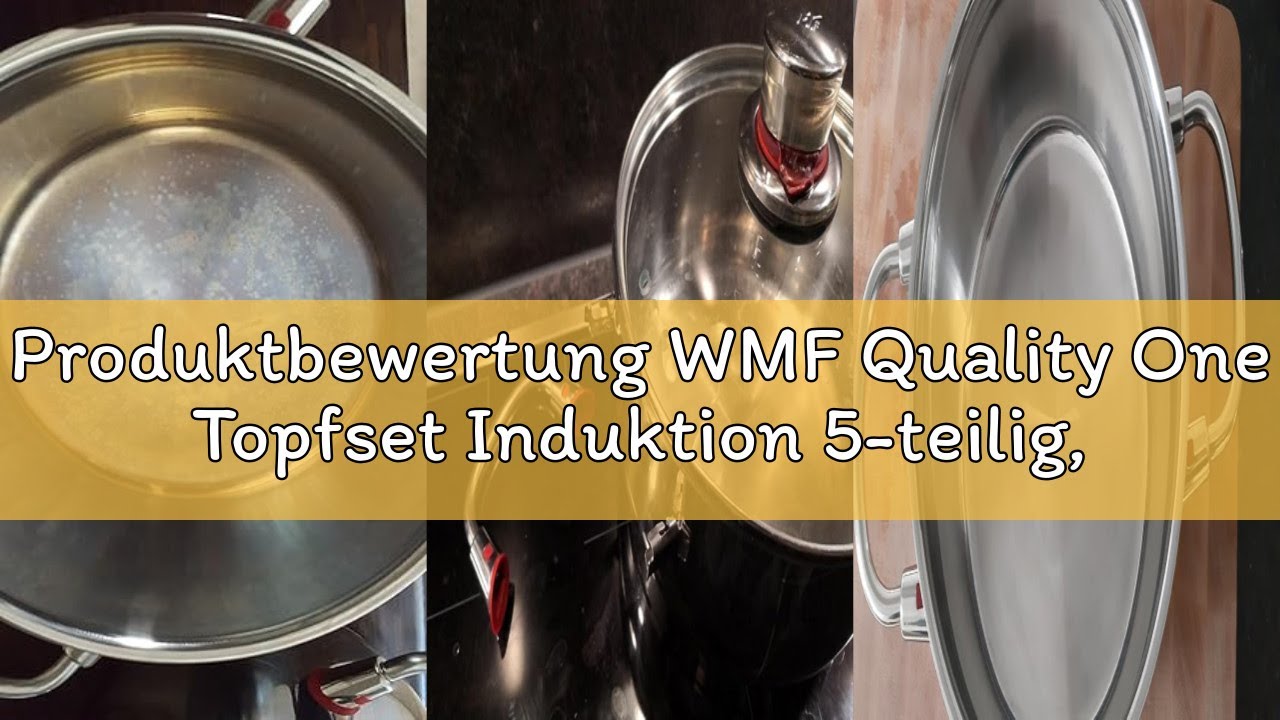 Produktbewertung WMF Quality One Topfset Induktion 5-teilig, Kochtopf Set mit Glasdeckel, Cromargan