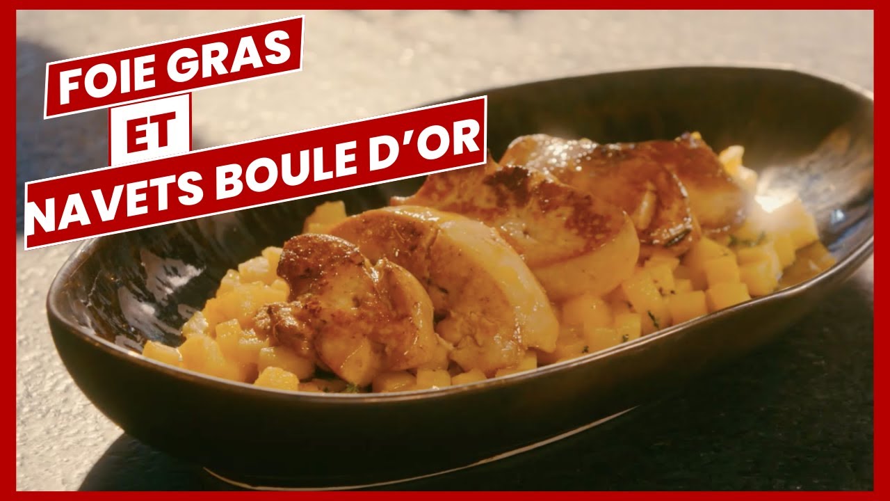 FOIE GRAS POÊLÉ AUX NAVETS BOULE D'OR de Laurent Mariotte