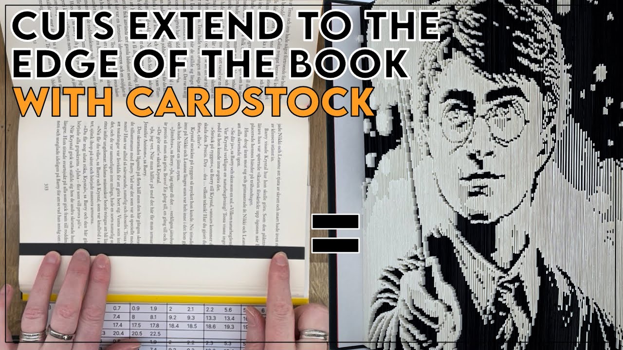 MMCF / Cut & Fold / Two-Tone / Cardstock / Table Style Pattern / C&F #bookfolding #bookart