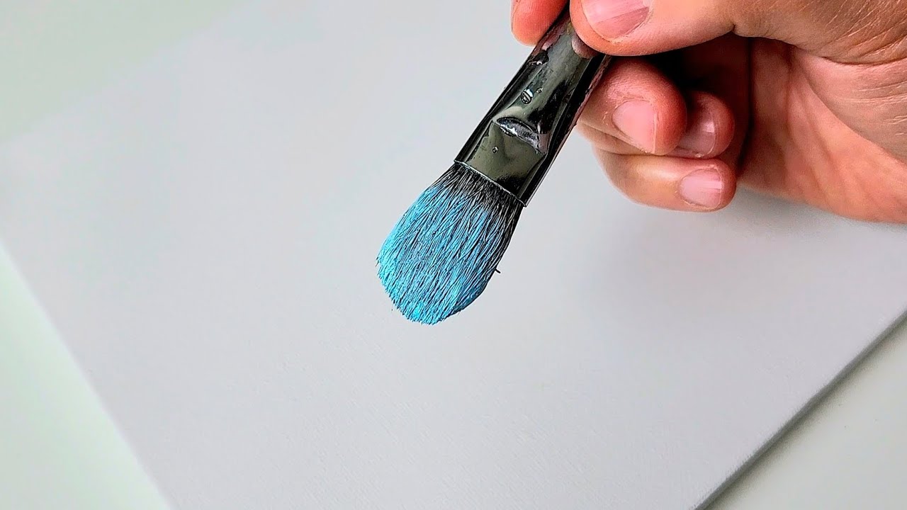 Весенний морской путь 🌸🚗 / Акриловая живопись для начинающих