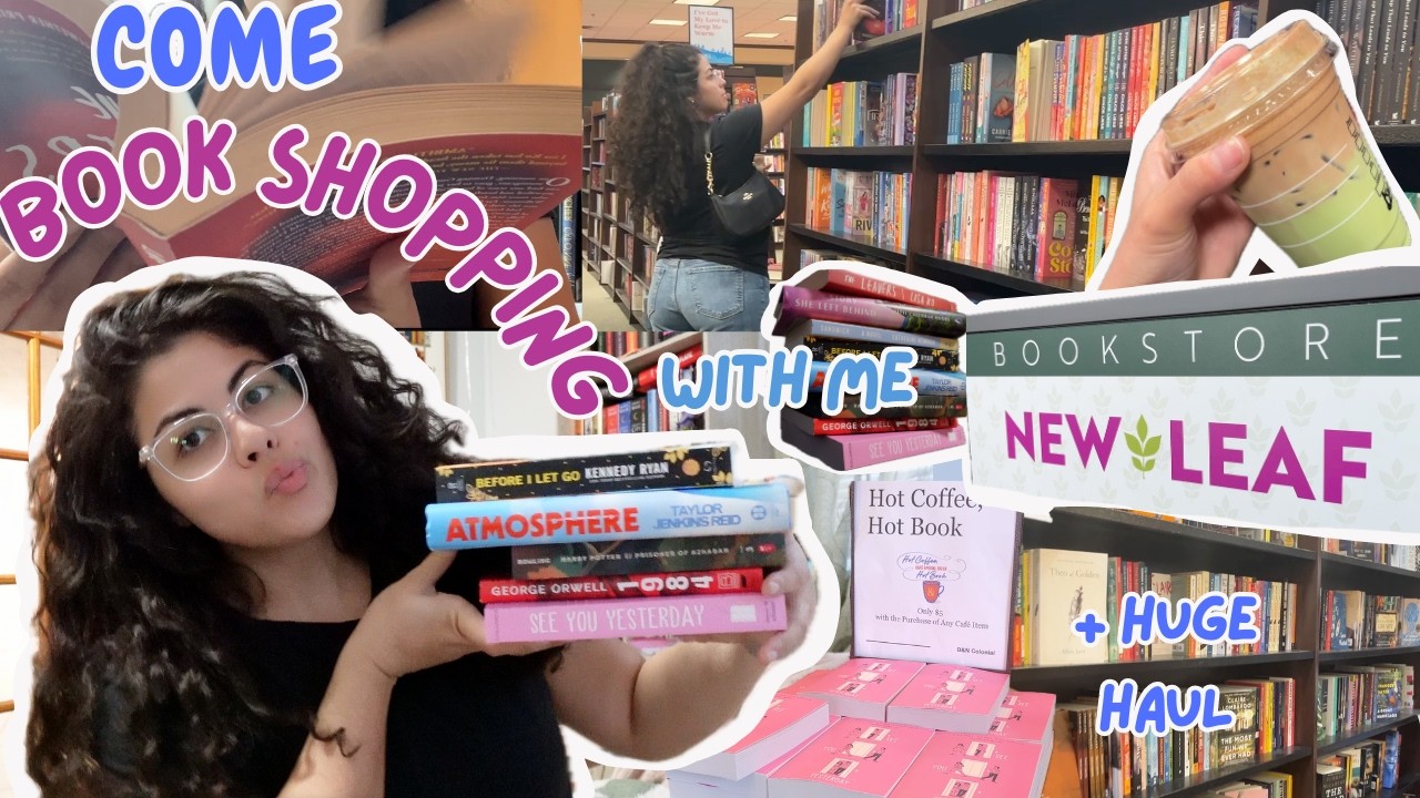 book shopping + haul from a used bookstore and B&N (what i bought) ✨  new & old books 🛍️