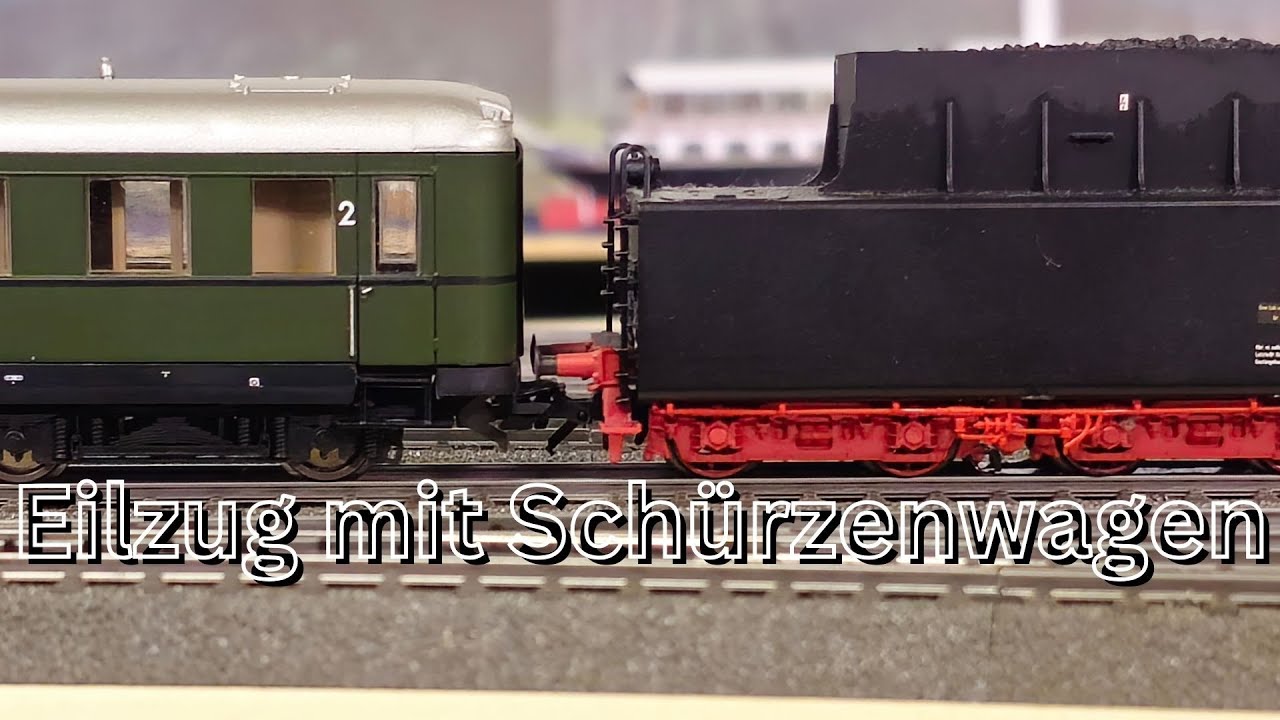 Eilzug mit Schürzenwagen