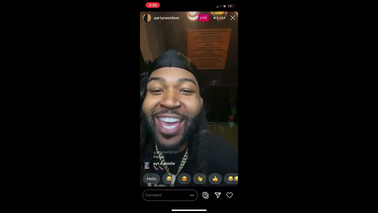 PARTYNEXTDOOR Playing New Album and Unreleased Music Instagram Live (Part 2)