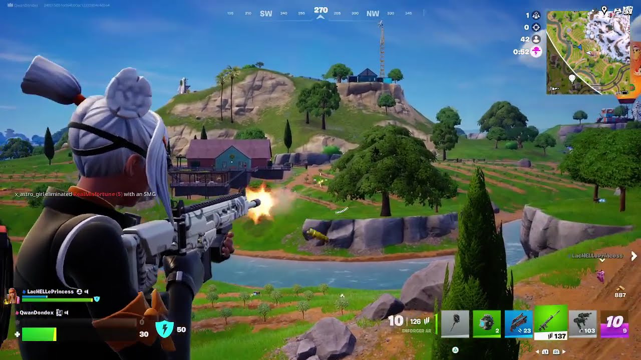 playing fortnite it was crazy!!
