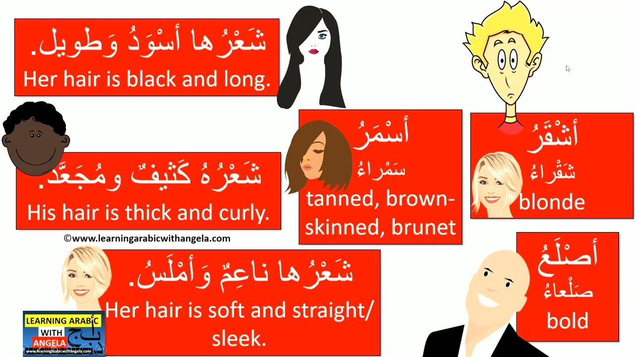 Describing people - Personailty - Physical Appearance - Comparatives -Learning Arabic With Angela