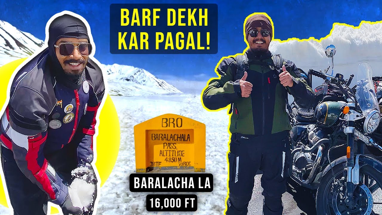 Sisu To Baralacha La on Super Meteor 650 | Crazy Snow Ride Experience! ❄️🏍️