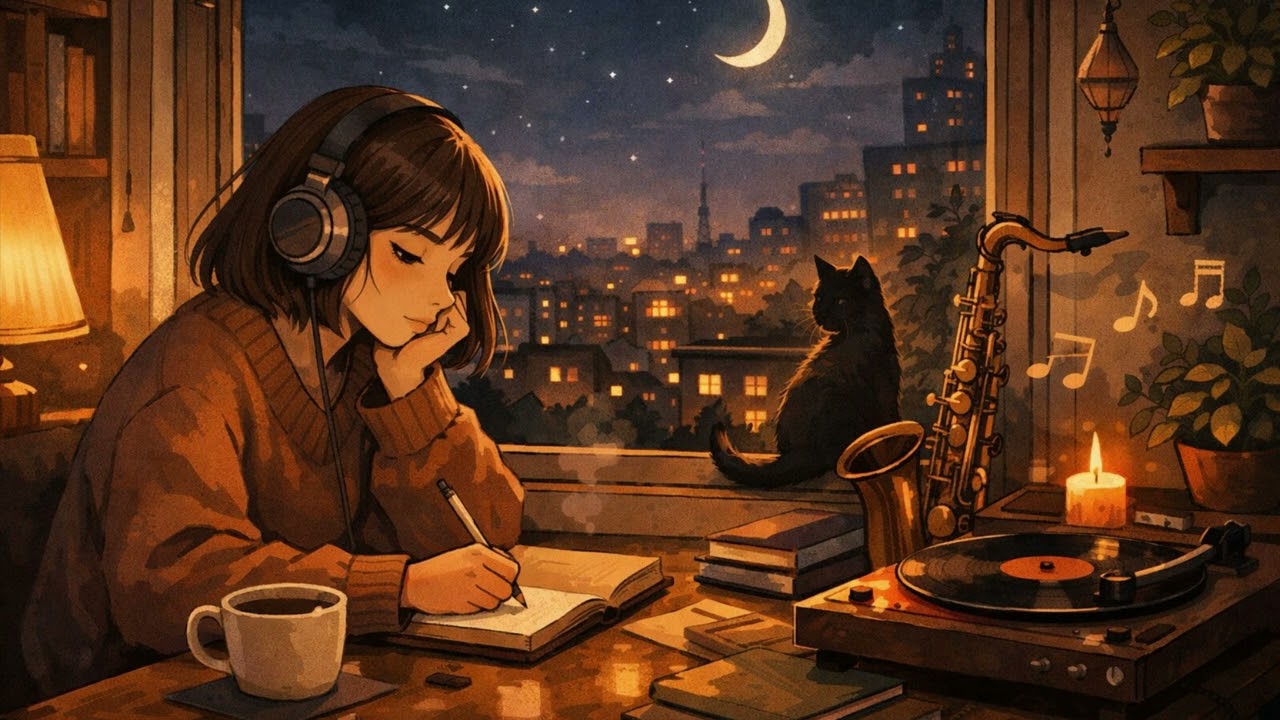 Velvet Afternoon and Moonlight Mug | Lo-Fi Chill Jazz Music 