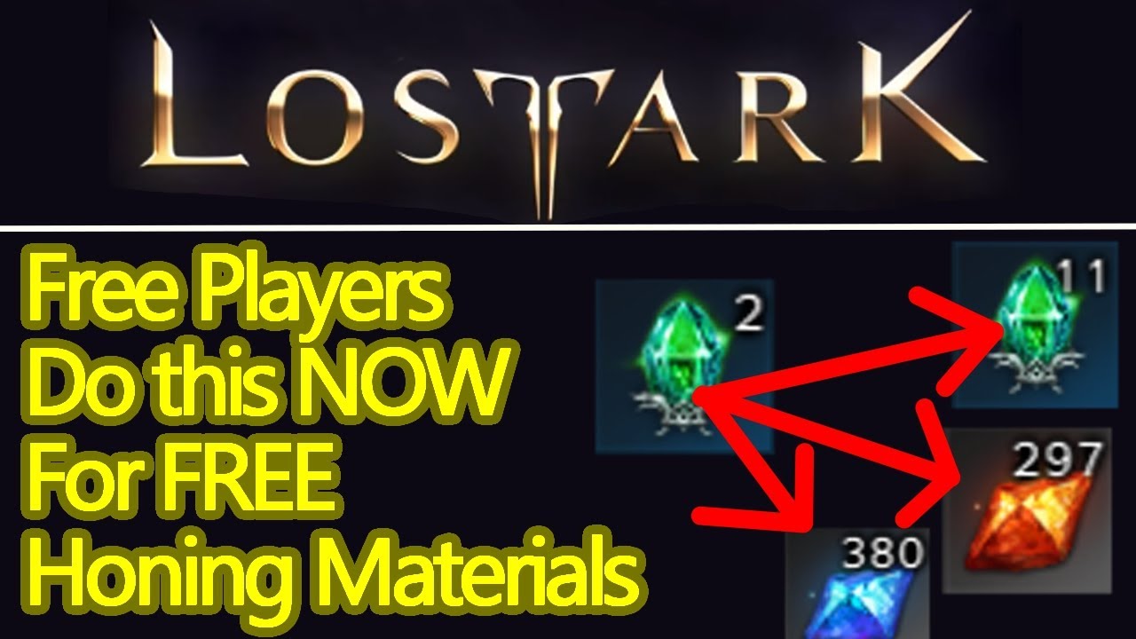 Free players, DO THIS TRICK NOW to get FREE HONING MATERIALS before it's TOO LATE, Lost Ark f2p tip