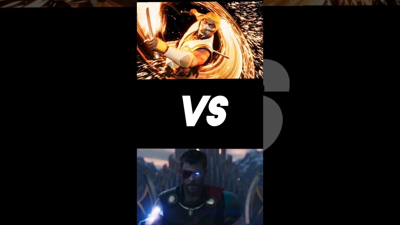 Scorpion vs Thor #scorpion #mortalkombat #thor #mcu #edit #vs #fatality #gaming #movie #movies #mk11