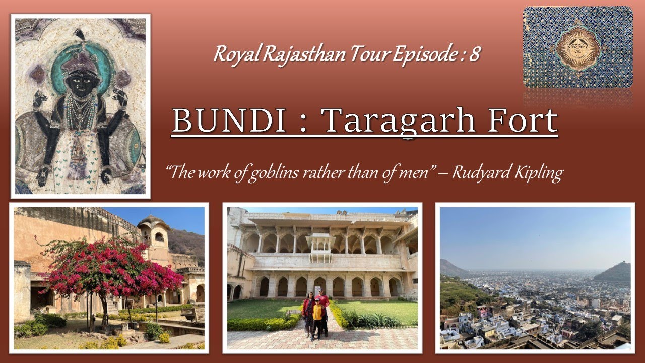 Bundi : Taragarh Fort 'an exquisite Bundi style artwork  and 