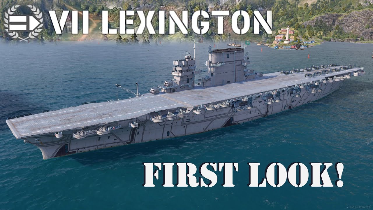 USS Lexington (CV-2) Tier 7 Aircraft Carrier | World of Warships Legends