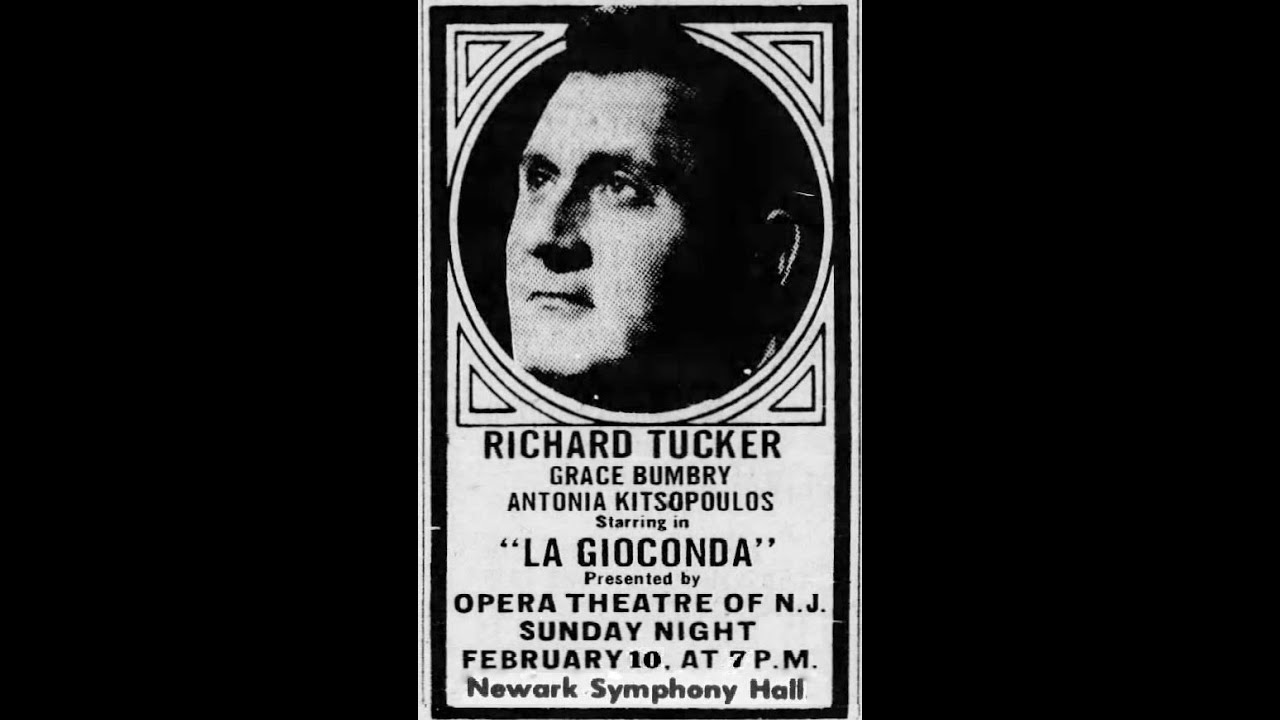 Richard Tucker - Cielo e mar (Newark, 1974)