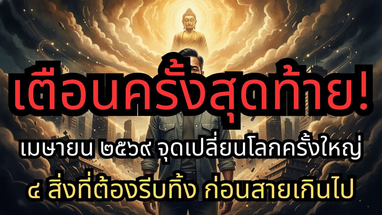 เตือนครั้งสุดท้าย! เมษายน 2569 รอดหรือร่วง? จุดเปลี่ยนโลกครั้งใหญ่ รีบทำ 4 สิ่งนี้ก่อนสายเกินไป