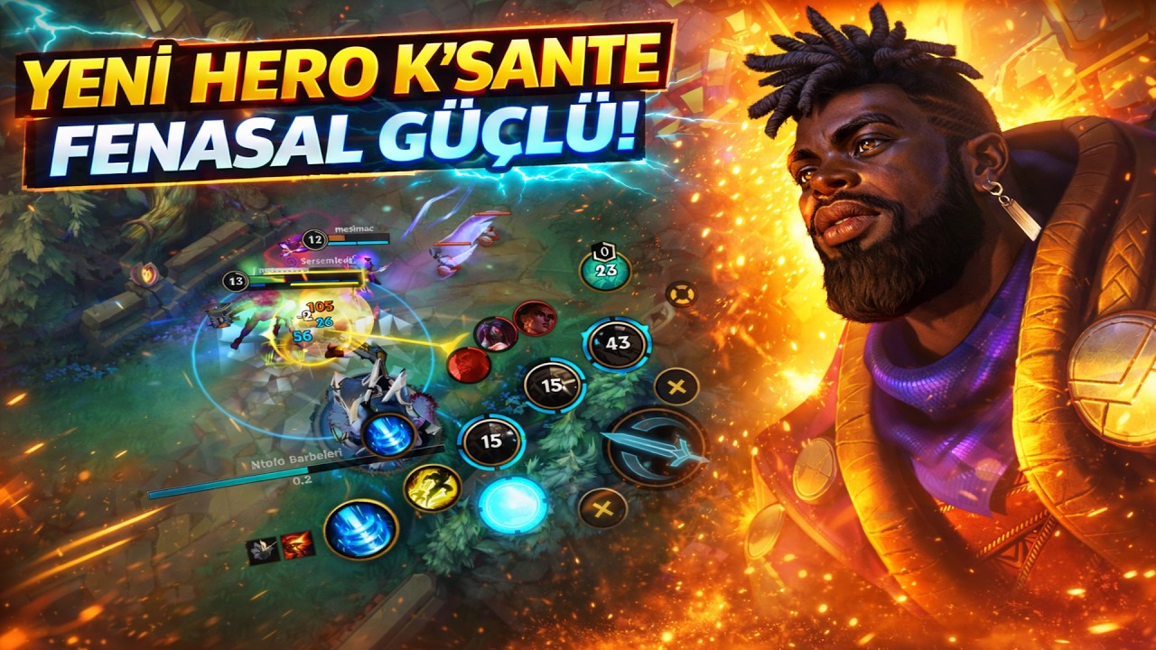 YEN ŞAMPİYON K'SANTE &Ouml;L&Uuml;MS&Uuml;Z FENASAL HASAR! - Wild Rift