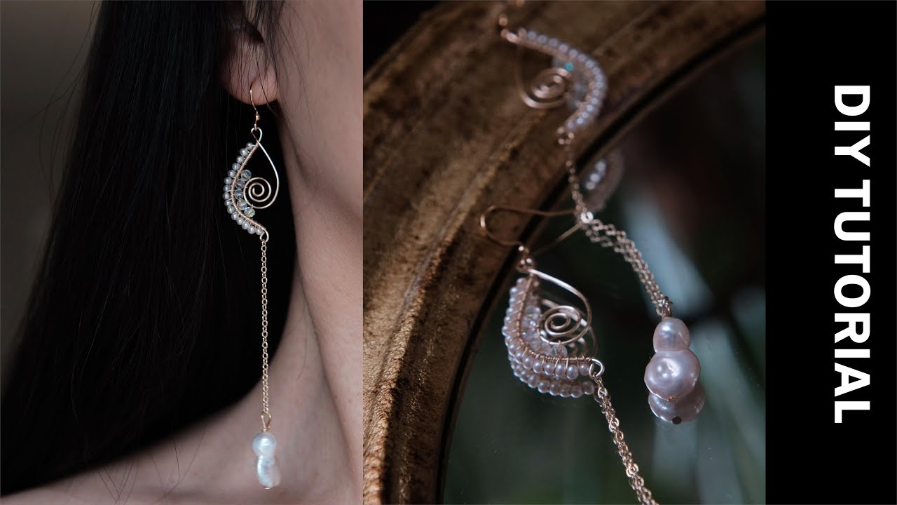 Jewelry Making Tutorial | Wire Work | Wire Wrapped Earring