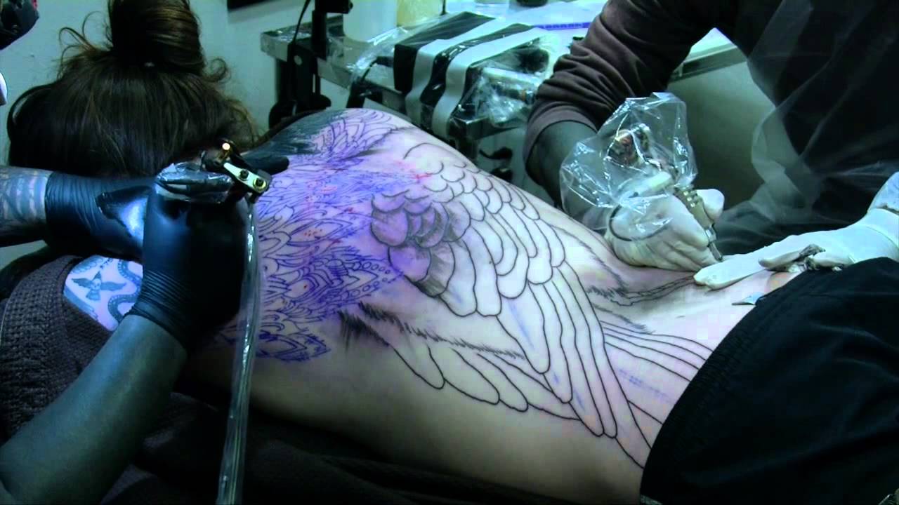 Laura Jane Grace’s Back piece project ft Kenji Alucky