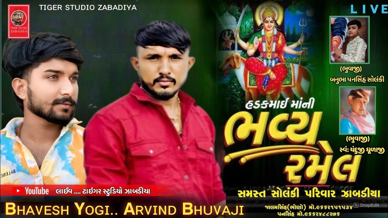 🔴 LIVE  શ્રી હડકમાઈ માંની ભવ્ય રમેલ ઝાબડીયા