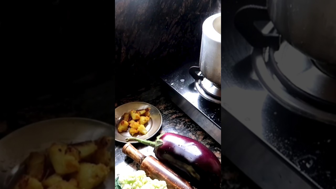 eggplant fry #food #cooking #vegetarianrecipies #lunch #recipe #homemade #indianfood #easyrecipe