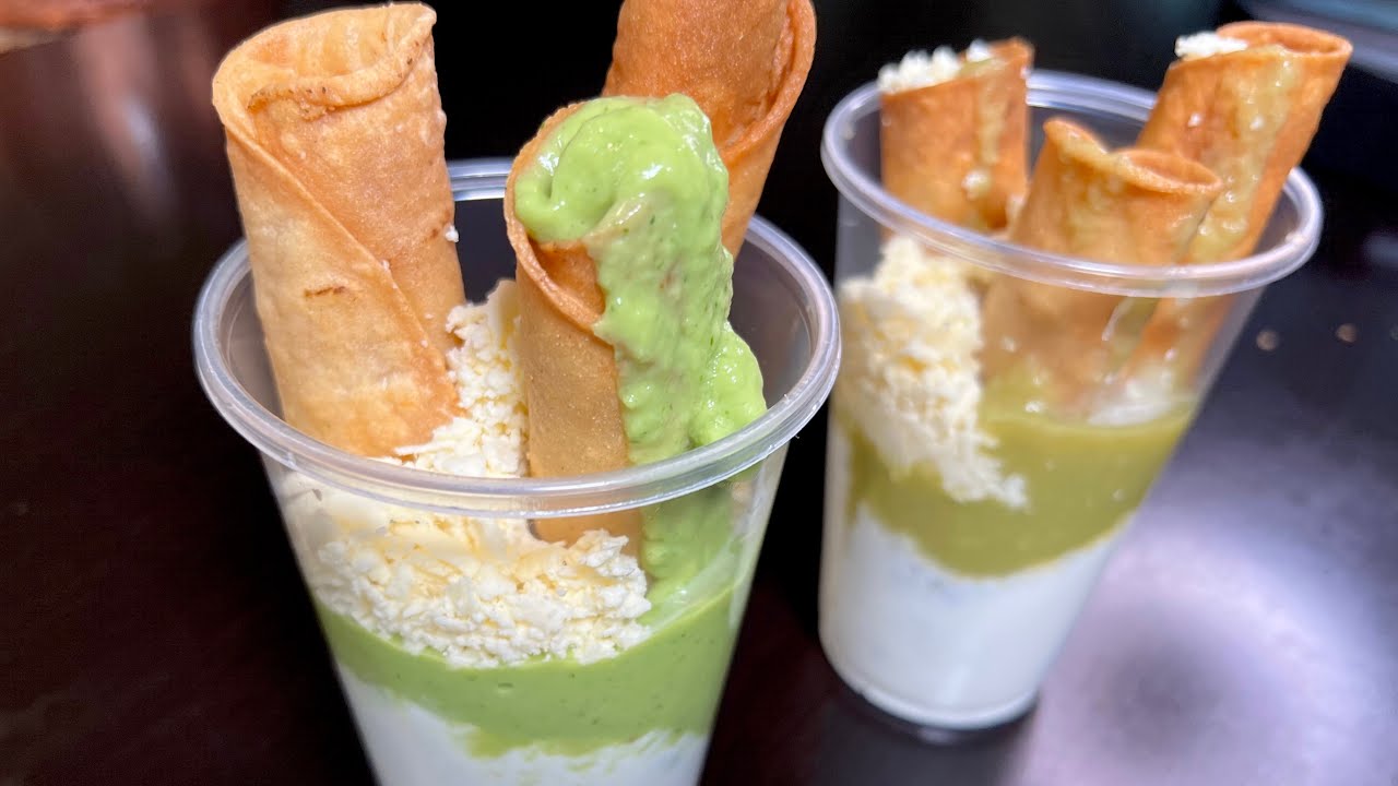SI LOS VENDES SE ACABAN TODAS FLAUTAS DE POLLO Y DE PAPA EN VASO / TACOS DORADOS / TACOS