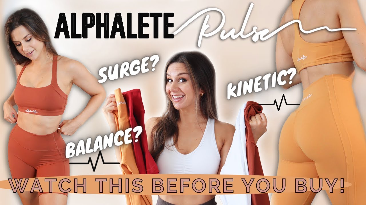 ALPHALETE PULSE TRY ON HAUL REVIEW! ALPHALETE SURGE VS KINETIC VS BALANCE!  #ALPHALETE