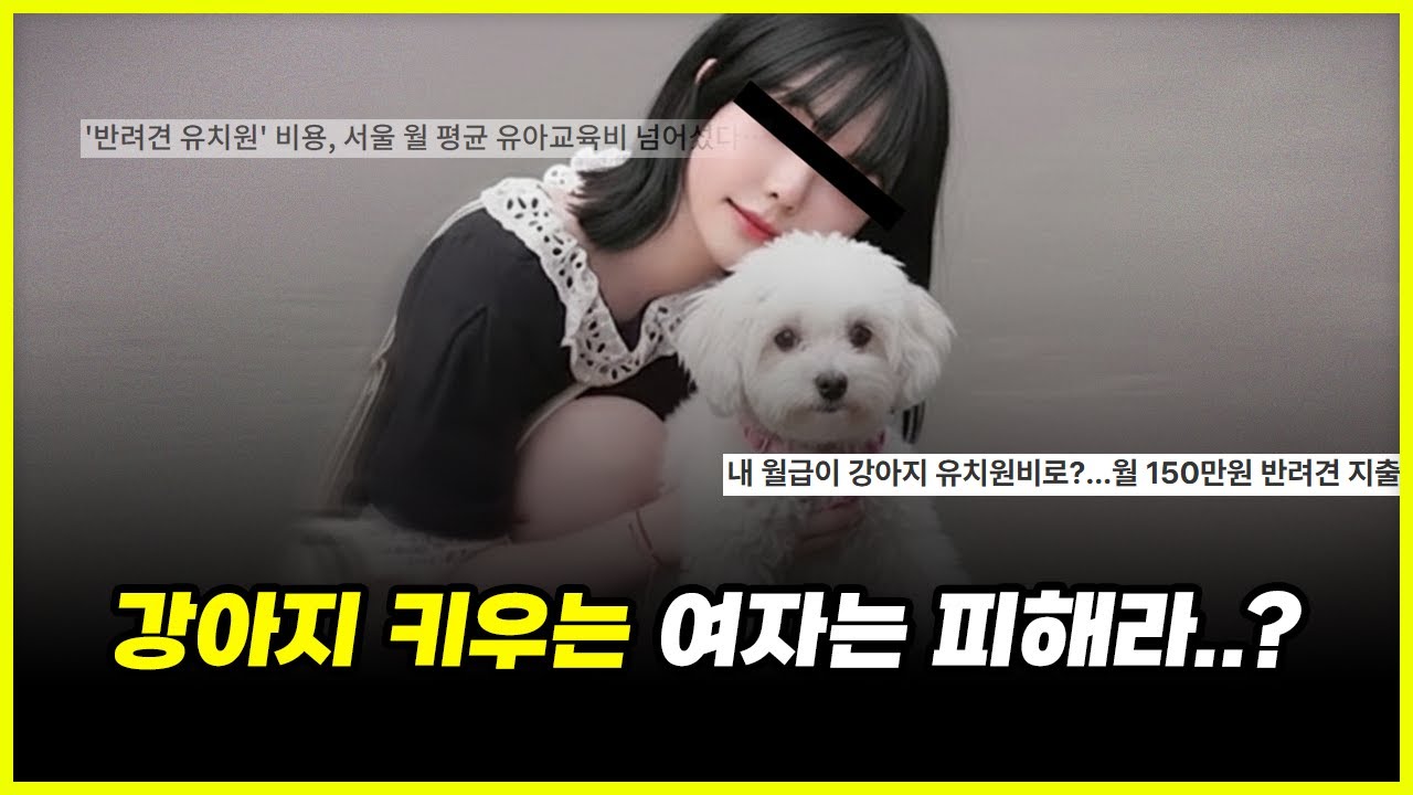 월 150 지출??? 결혼 하려면 강아지 키우는 여자는 멀리 하라는 말이 나오는 이유.. 반려견에 빠지는 심리 완벽 분석