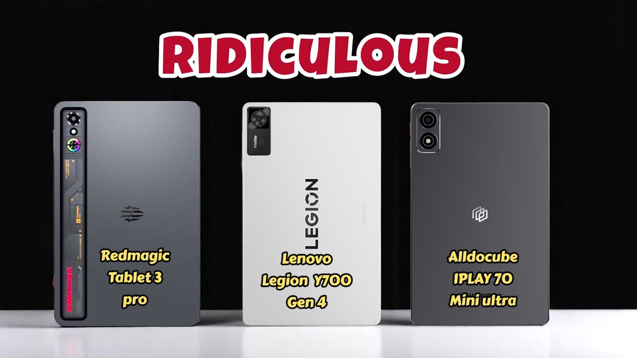 Redmagic Tablet 3 pro (VS) Alldocube IPLAY 70 mini ultra (VS) Lenovo Legion Y700 gen 4 &mdash; Лучший!