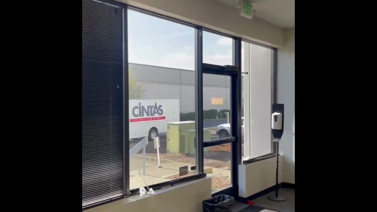 Aluminum Blinds for Commercial Storefront!
