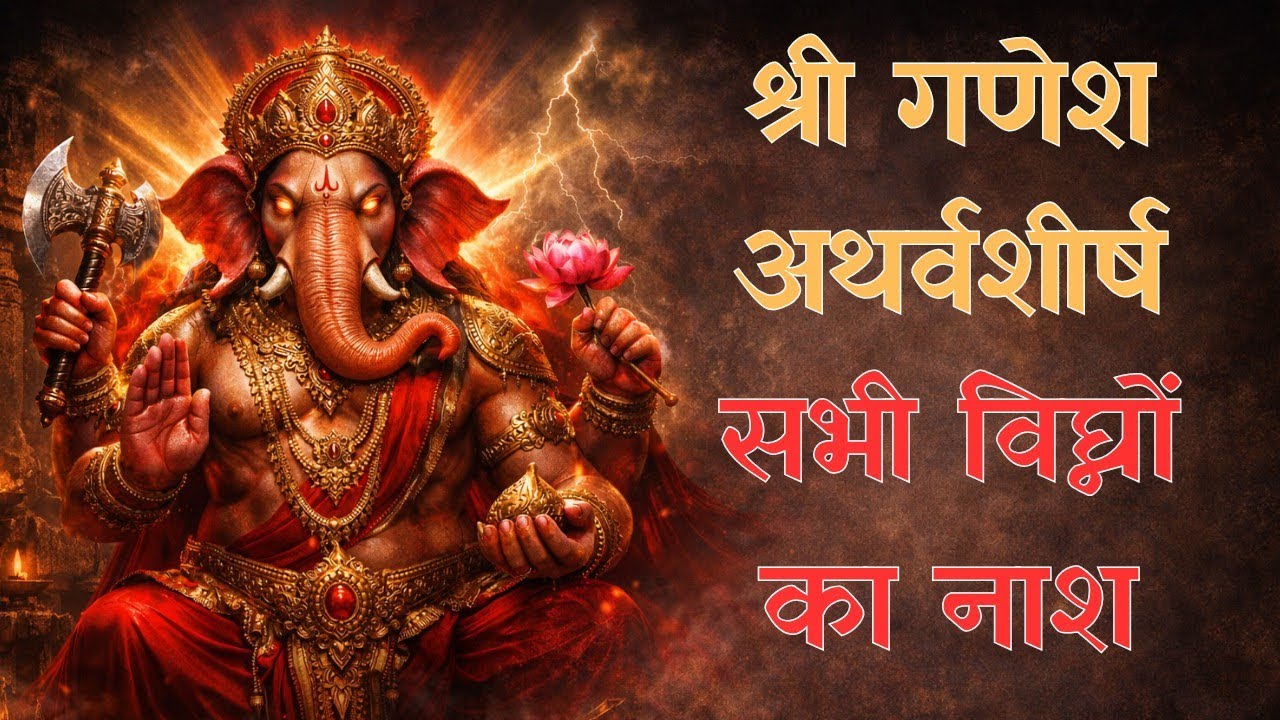 Ganapati Atharvashirsha Mantra | Most Powerful Ganesha Stotra for Success & Prosperity Vighna Nashak