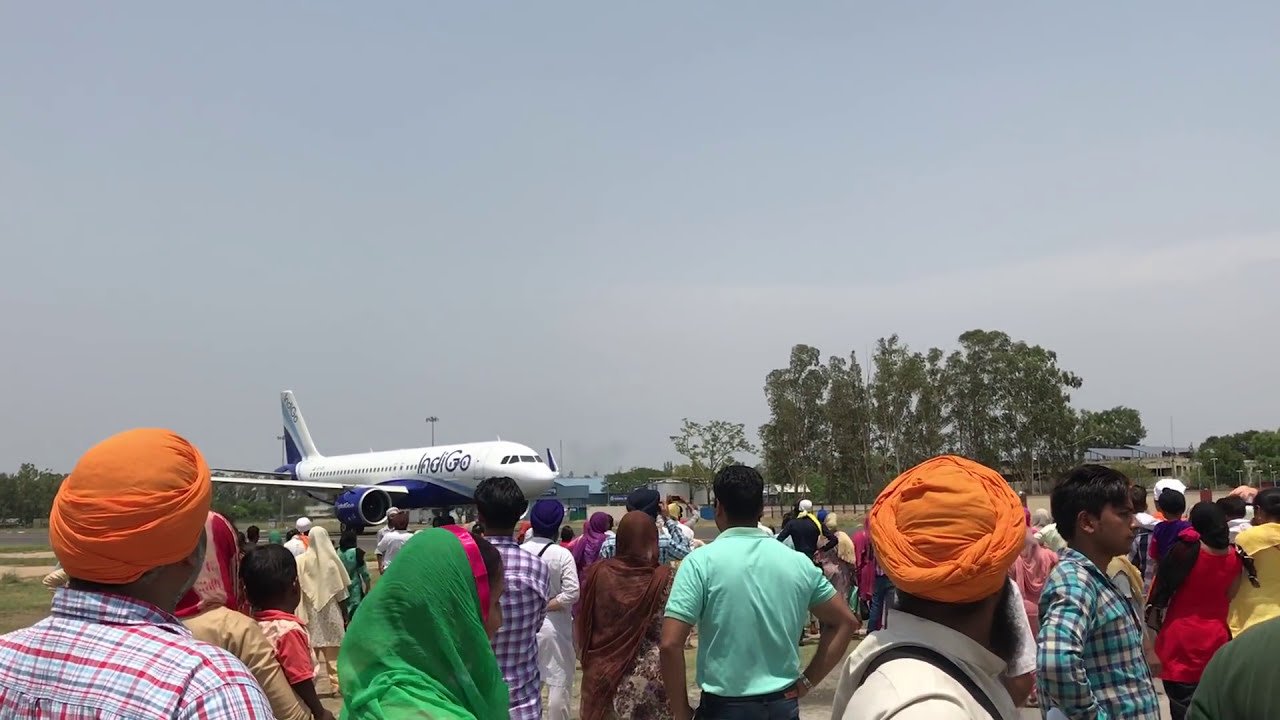 Indigo airlines at amritsar airport