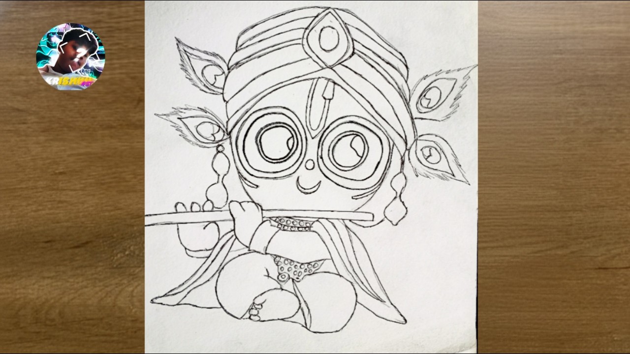 Easy Jagannath Ji Drawing Tutorial for Beginners | Step-by-Step Lord Jagannath Sketch