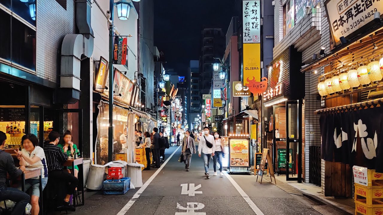 Shinjuku Nightlife Tokyo Walk - Shinjuku Sanchome 新宿三丁目 - 4K 60FPS Binaural Audio - Slow TV