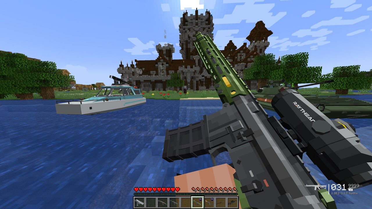 I Attacked a Massive Pillager Castle with Tanks & Army Weapons! 😱💥