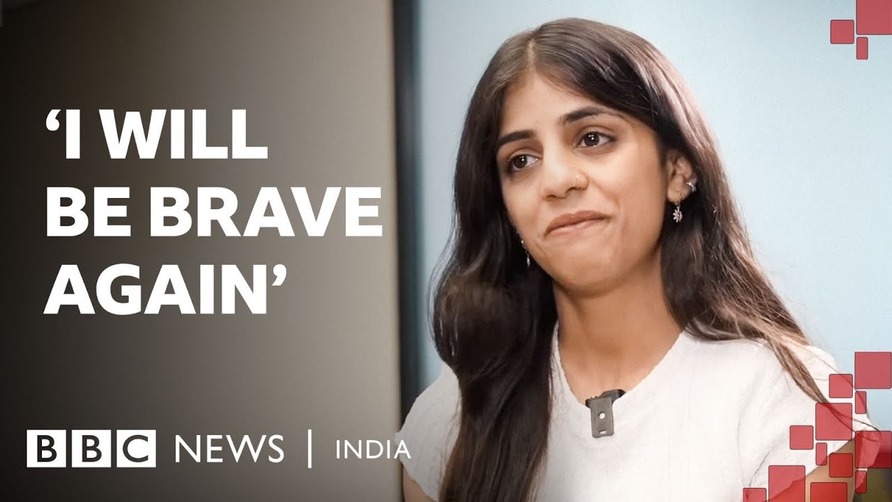 'Why abuse my mother?&rsquo;: Woman trolled for video during CJP protest | BBC News India 