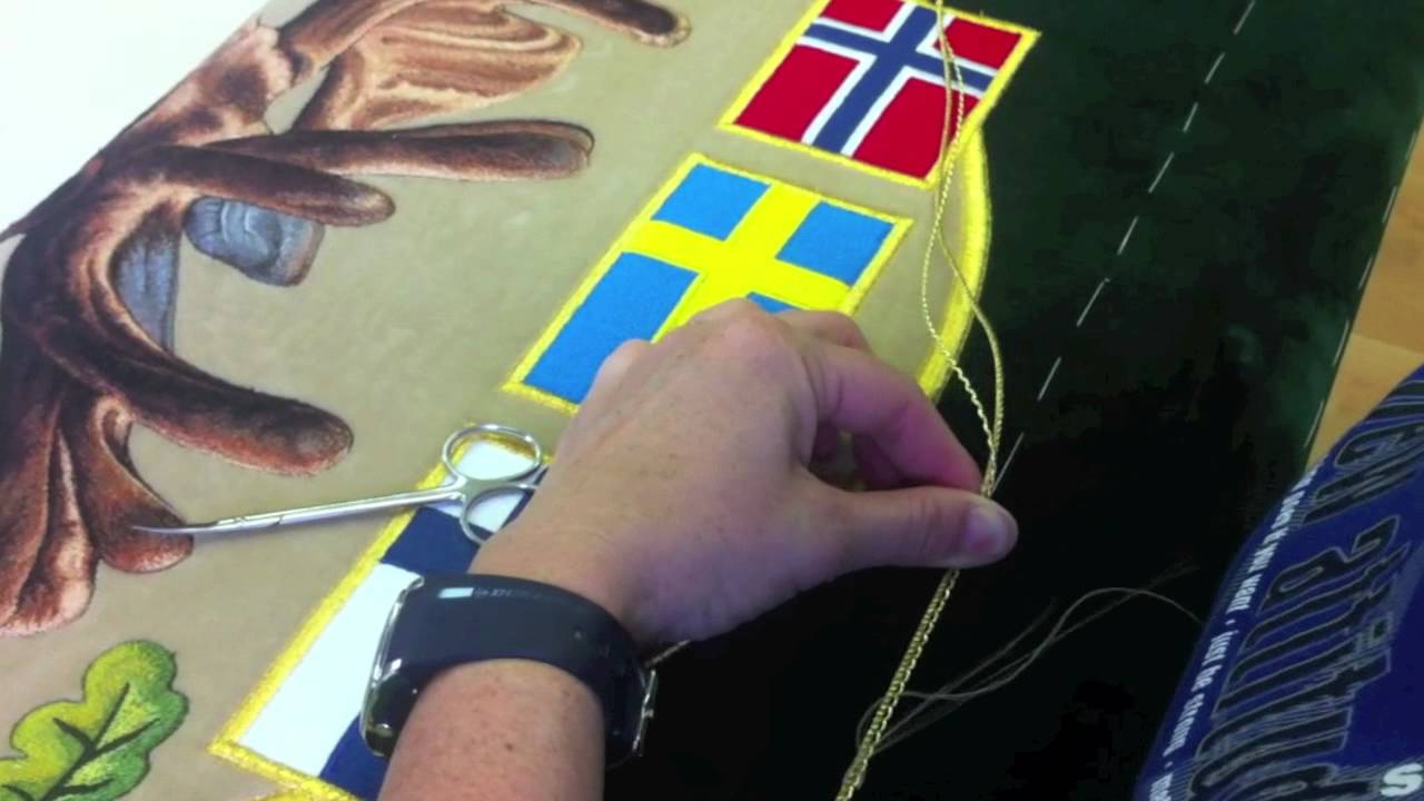 Classic machine and handmade embroidery from The Czech Company Velebny & Fam
