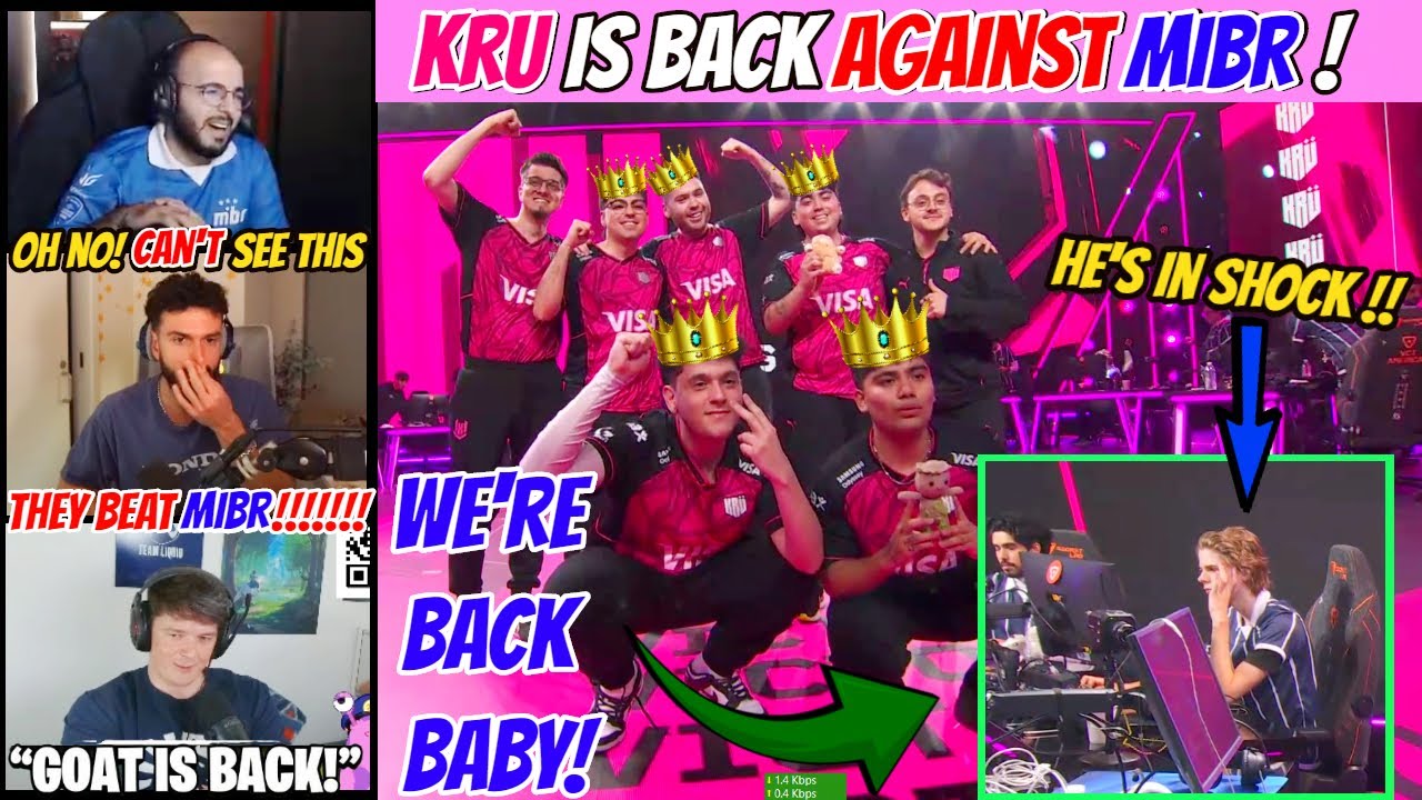 SEN Tarik MIBR Sacy & Sliggy Reacts to KRU Esports Insanely Cooked MIBR in VCT Americas Stage 2