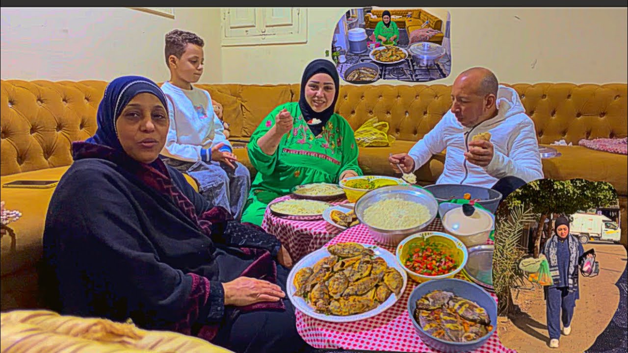 اخيرا🏚️ دخلت بيتي المهجور بعد غياب شهرين واتجمعنا ع طبليه واحده مع جوزي وامي💁🏿😁