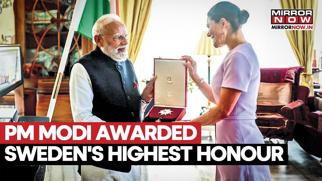 PM Modi Awarded Sweden's 'Royal Order Of Polar Star' During High-Level Delegation Talks