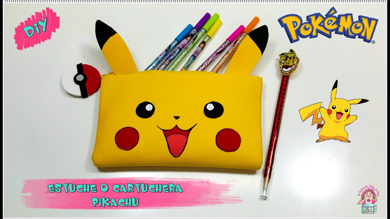 DIY ESTUCHE O CARTUCHERA FÁCIL DE  POKEMON